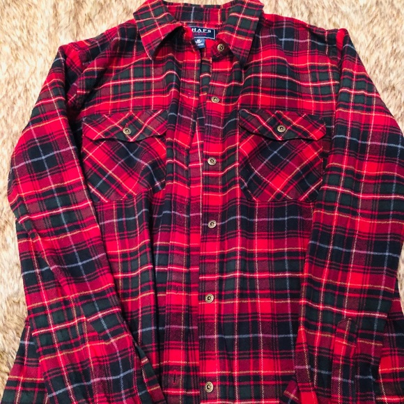 Red CHAPS Flannel - Picture 1 of 2